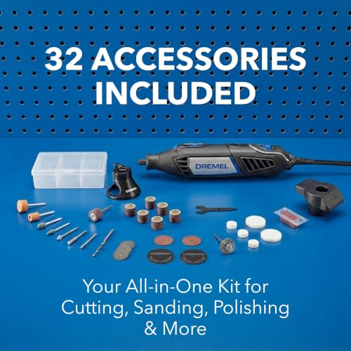 Dremel 4000-2/32 Rotary Tool Kit 34-Piece Industrial Multi-Use Engraver Sander Polisher