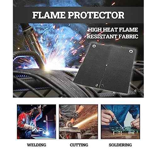Zlirfy Welding Blanket,Heat Shield Welding Pad,12''x12'' Flame Protector Pad Plumbing Hole Propane Torch,Soldering Torch Flame Protector,High Temp Heat Resistant Cloth for Soldering Copper Pipe