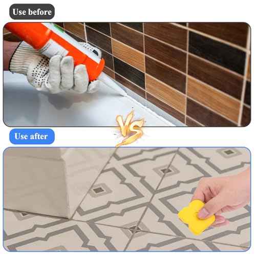 Caulking Kit 15 PCS Silicone Sealant Finishing Tools Multi-Edge Sealant Applicator Smoother Portable Sealants Grout Scraper Sealants Grout Finishing Sealing Caulking Tool for Bathroom Floor Window