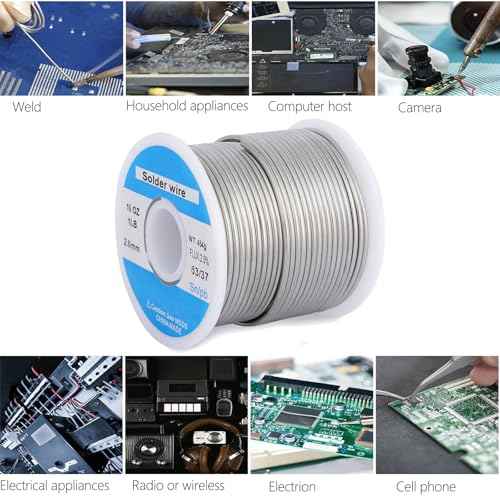 63/37 2mm 1LB Tin Solder Wire with Flux for Electrical Soldering Repair