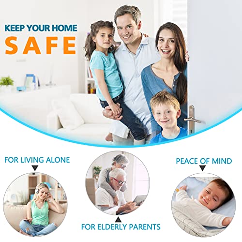 WINONLY Black Front Door Lock Reinforcement Security Lock - Childproof & Heavy Duty