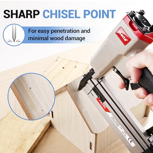 Meite 1-3/8 Inch Galvanized 23 Gauge Pin Nails for Nail Gun, Fine Woodworking & Trim (2,000 Counts)