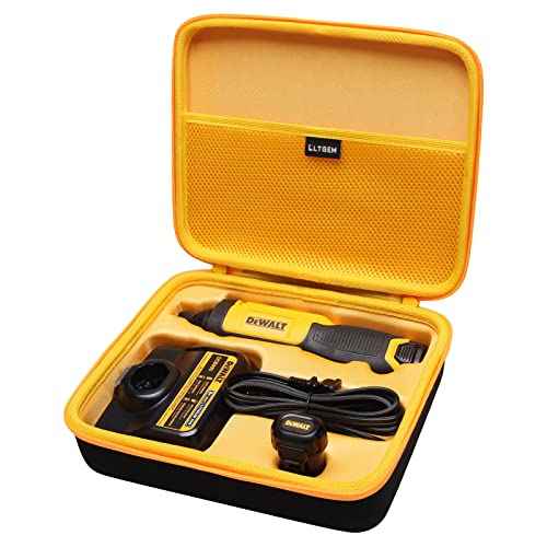 LTGEM Case Compatible with DEWALT DCF682N1/ DCF680N2 8V MAX Cordless Screwdriver, Batteries and Charger, Case Only
