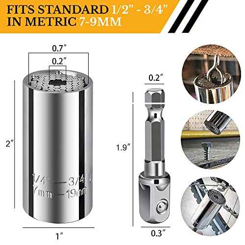 Stocking Stuffers for Adults Men, Gifts for Universal Socket Tools White Elephant Gifts Dad Gifts, Christmas Gifts for Who Have Everything Dad Boyfriend Husband Tools for Cool Gadgets