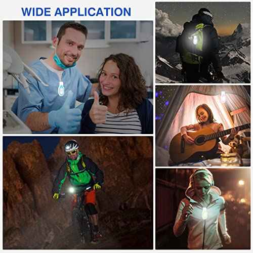 Nurse Lights for Night Shift Rechargeable Nursing Night Light Clip on Hands Free LED Flashlights for Walking Running Pets Outdoor Emergency (Blue)