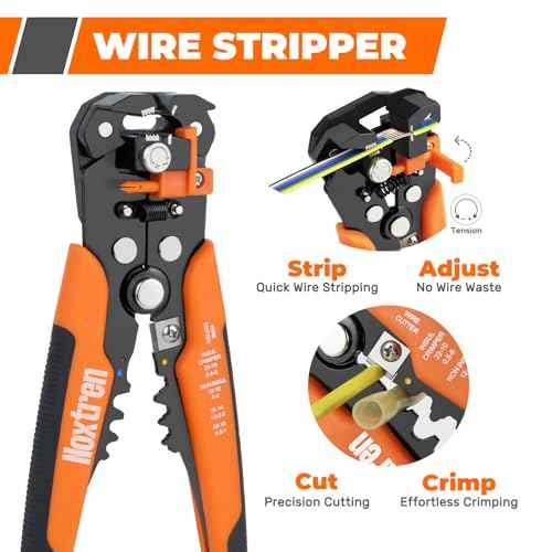 Crimping Tool For Heat Shrink Connectors, 310PCS AWG 22-10 Waterproof Automotive Marine Grade Heat Shrink Wire Connectors and Wire Stripper