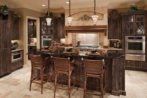 Dimoon Brown Dark Wood Contact Paper 17.7 x 78.7 Inches - Peel & Stick Rustic Wood Grain Wallpaper
