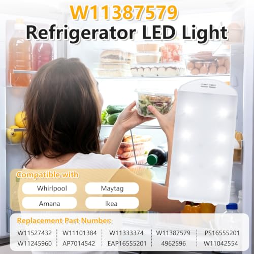 Refrigerator LED Light W11527432 Replacement for Whirlpool Maytag Amana
