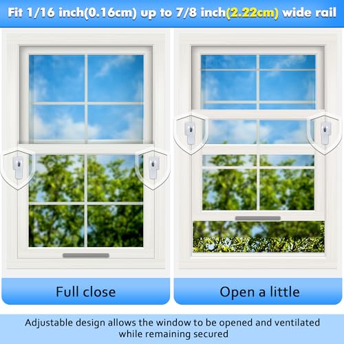 Enhon 5 Pack Short 1-3/16 Inch Diecast Sliding Window Locks - Secure Ventilation