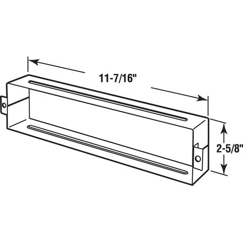 Prime-Line S 4784 Door Mail Slot Sleeve in Stainless Steel (Single Pack)