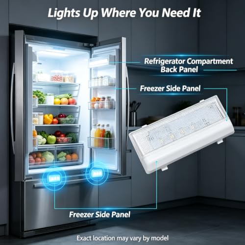 W10515057 Freezer Light LED Replacement for Whirlpool & More