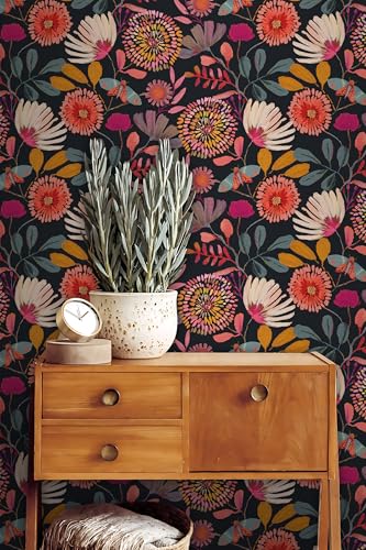 Vividpatch Floral Peel and Stick Wallpaper for Cabinets - Style Five, 17.3" x 118"