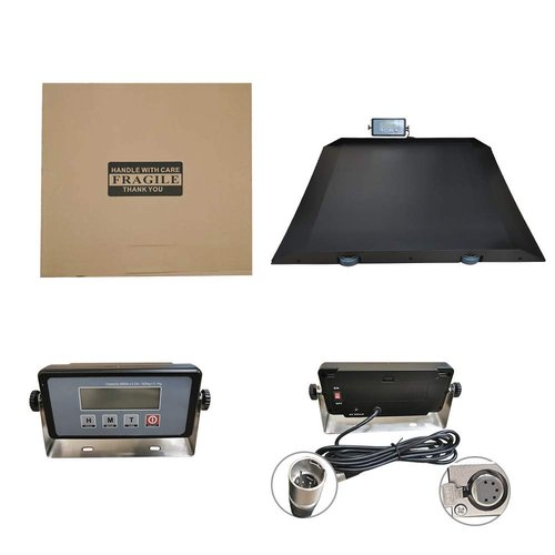 ANGEL USA Heavy Duty Digital Portable Floor Wheelchair Scale, All Metal Platform with Dual Ramp and Wheel, 2025 New Version with Protection Edge