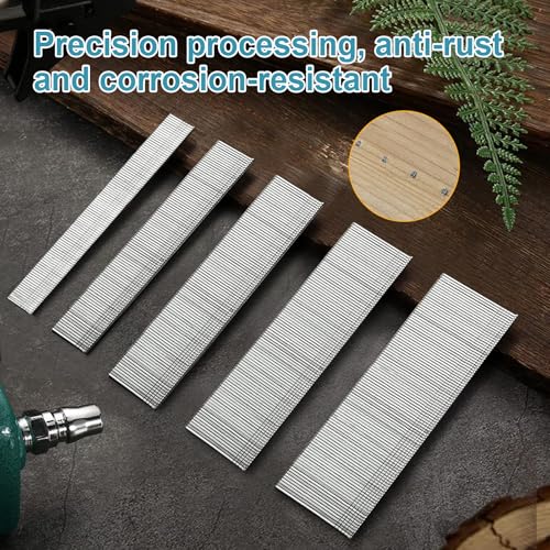 BaBaYang 18 Gauge Brad Nails Combo Pack - 1500 Pieces, 5 Sizes for Nail Gun