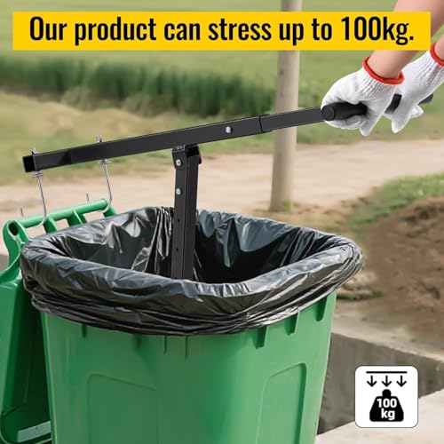 Heavy-Duty Manual Trash Compactor for 25-145 Gallon Wheeled Bins