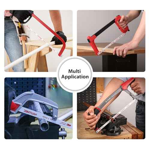 HAUTMEC 12" Hacksaw Blades 18 TPI ? 10 Pack Bi-Metal Replacement Blades with High-Speed Steel Teeth and Spring Steel Body, Professional Grade, Fits Most Hacksaw Frames