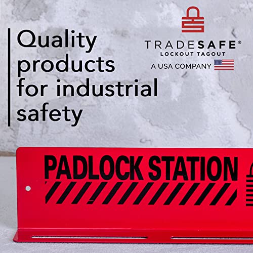 TRADESAFE Lockout Tagout Locks Station - Loto Station Holds up to 20 Safety Padlocks, Loto Locks Rack with No Lock Out Tag Out Padlocks Included