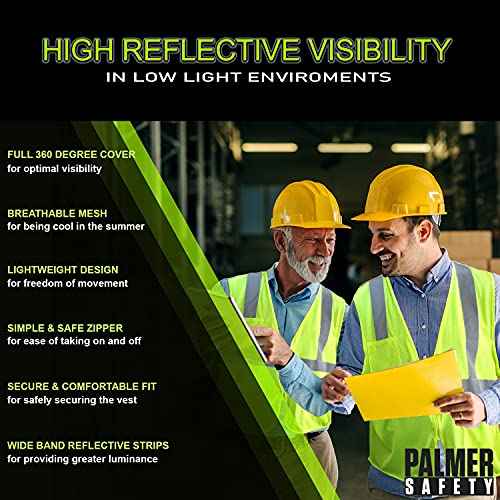 ATERET Reflective High Visibility Safety Vest, Class 2 Type R, 5 Pack I Compliance with ANSI/ISEA 107-2015