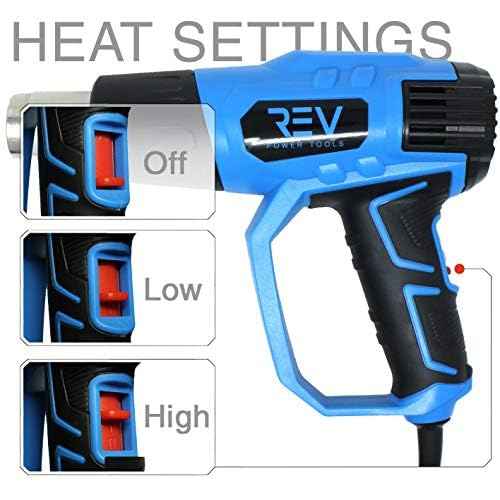 VViViD Blaze Turbo 3 Second Warmp-up Rapid Heat 1500-Watt Corded Heat Gun Model GW1500N