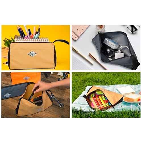 Stand-Up Tool Pouch Bag with Zipper, Small Tool Pouches Bag Reinforced Bottoms, Water Resistant Fabric, Multi-Size 3-Pack£¨10/12/14-Inch£©