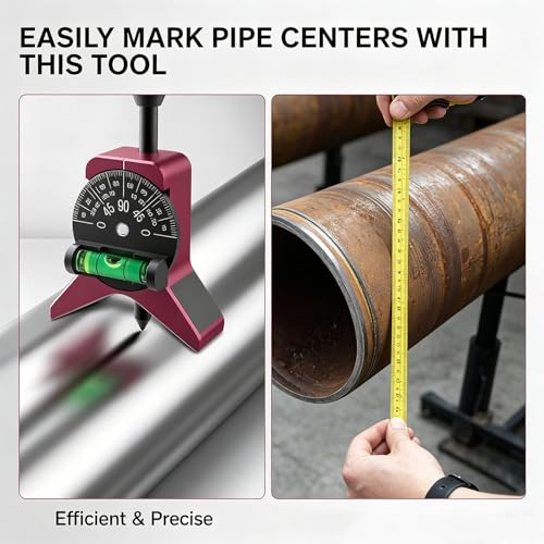 Pipe Center Finder, 2.75" Centering Head Fits 1-1/2" to 6" Pipes,