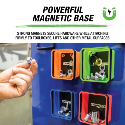 OEMTOOLS 26052 4-Pc Collapsible Magnetic Tray Set - 4-1/2" Small Parts Tray (Variation: Tray)
