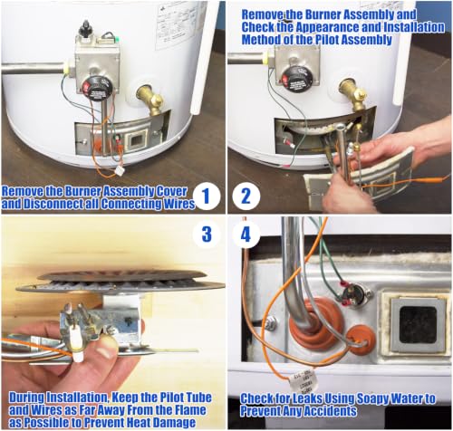 Lamudo 9003542 Natural Gas Water Heater Pilot Assembly Replacement