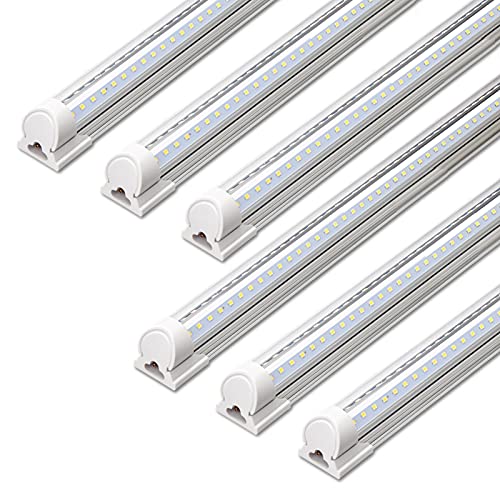 Barrina 4FT LED Shop Lights 40W 5500LM 5000K Daylight White 6-Pack