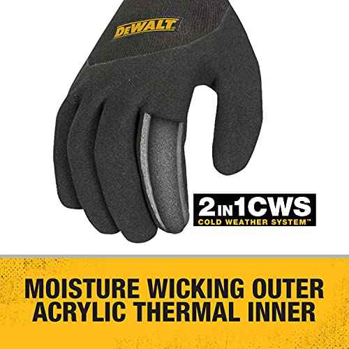 Dewalt Thermal Insulated Grip Glove 2 In 1 Design