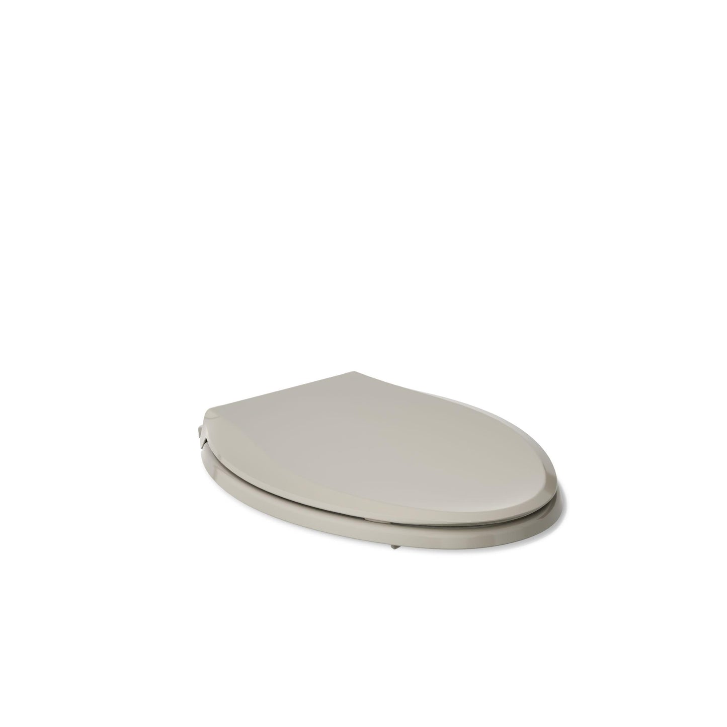 KOHLER 4636-RL-G9 Cachet ReadyLatch Elongated Toilet Seat Slow Close, Soft Close Toilet Seat Quiet Lid, Contoured Grip-Tight Bumpers Installation Hardware, Apartment Essentials, Sandbar