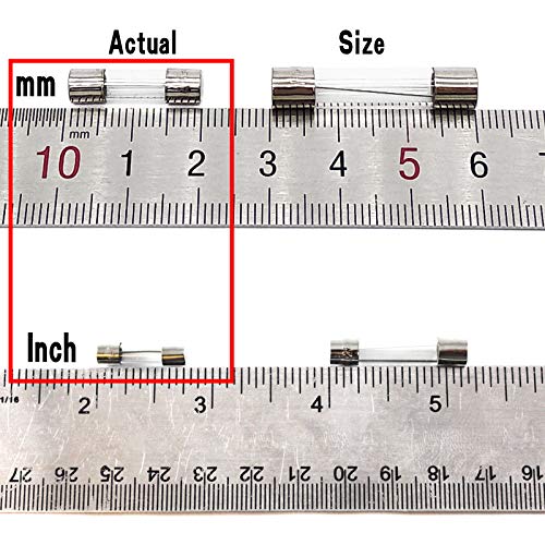 10pcs F15AL250V 5 X 20MM (3/16 in x 3/4 in) 15A Fast-Blow Fuse 250V Glass Fuse - 10 Pack