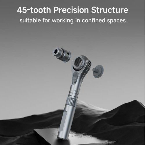 ATuMan 40 in 1 Ratchet Screwdriver Set with Detachable Handle, 180° Ratchet Head, 45-Tooth Mechanism, Magnetic Tool Kit with Case for Computer, Electronics Repair, Ideal for Home, DIY, and Maintenance