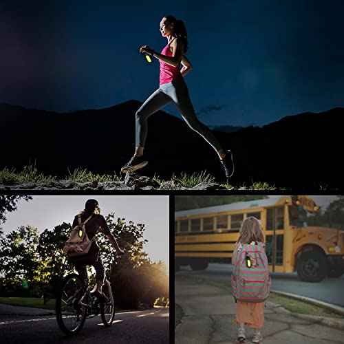 Hillman Reflective LED Safety Light Keychain for Runners, Bikers, Kids and More