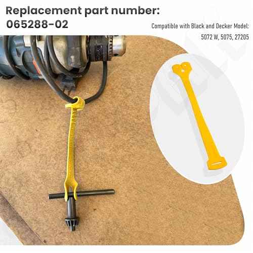 4 Pack 065288-02 Chuck Key Holder for D-ewalt DW500, DW505, DW505, DW511, DW512, DW100-220, DW100, DW101, Also Compatible with Black & Decker 5072 W, 5075, 27205