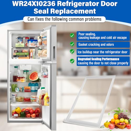 MOHTOL WR24X10236 Refrigerator Door Gasket Replacement for GE Hotpoint – 43" x 26"