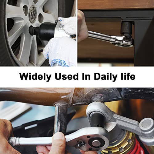 JETECH 1/2 Inch Drive 21mm Standard Impact Socket, Chrome Molybdenum Alloy Steel, 6-Point Design, Metric