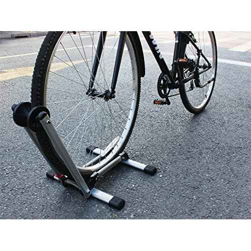 MaxxHaul Foldable Floor Bike Stand Fits 20"-29" Sports Bicycles