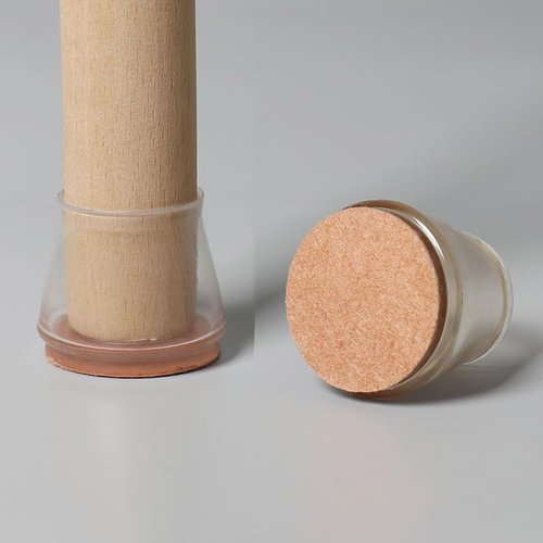 12 PCS Furniture Cups Chair Leg Floor Square Protectors Furniture Cups for Hardwood Floors Reduce Noise Not Easy to Fall
