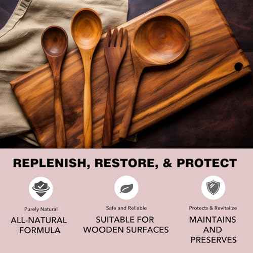 Cutting Board Oil - Natural Mineral Oil for Cutting Board - Enriched with Lemon and Orange Oils - Butcher Block Oil and Conditioner - Mineral Oil for Wooden Cutting Board & Utensils - 6.7oz