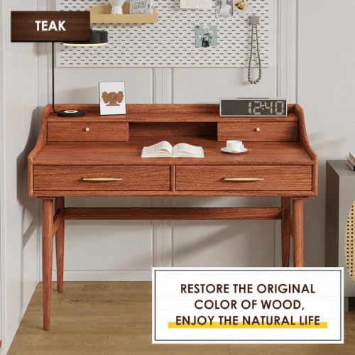 DWIL Water-Based Wood Stain - Teak Finish, Fast Dry, 8.5oz - No Tool Included
