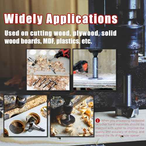 9/16 Inch Forstner Bit - Wood Drill Bit & Hinge Cutter for Plywood & Plastic