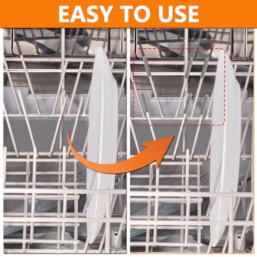 Cenipar Grey 100pc Dishwasher Rack Tine Repair End Caps Anti-Slip 1in Round Tips