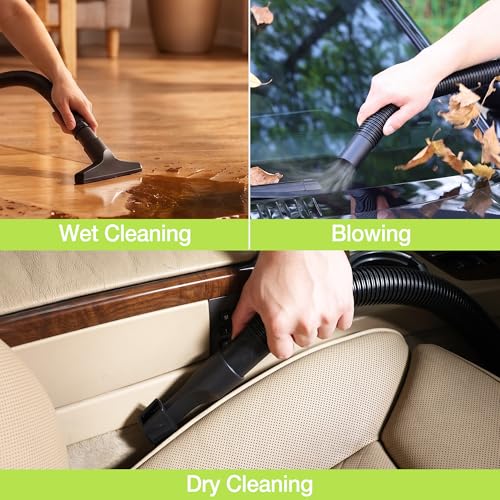 WORKPRO 1.5 Gallon Wet Dry Vacuum Cleaner 2.5 Peak HP Portable Shop Vacuum