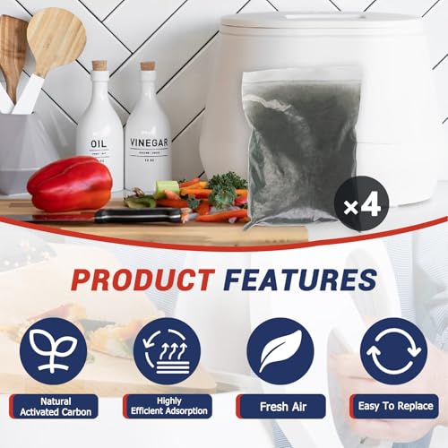 4Pcs 2lb Charcoal Filter Refill for Lomi Electric Composter – Artgol 4-Pack