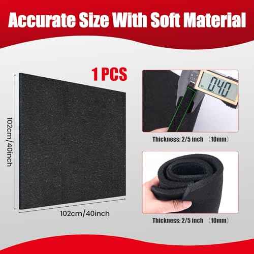 Fireproof Welding Blanket 40x40 Inch 1 Piece, 10mm Thick Heat Resistant Soldering Mat, UL and SGS Certified Insulation Pad for Plumbing, HVAC, Welding and Brazing