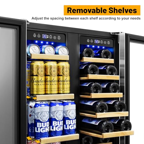 FoMup 24-Inch Dual Zone Wine and Beverage Refrigerator - Under Counter Upgrade