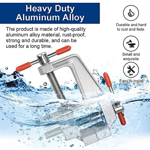 Mini Jeweler Table Clamp Small Hobby Bench Vice Work Bench Vise Clamp Hobby Vise Mini Bench for Work Crafts Woodworking and Metalworking