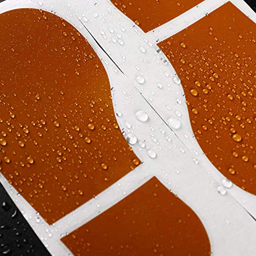 Kids Footprint Floor Decals - 45 Pairs, 90 Prints, Waterproof Stickers, 2.5x5.9 Inch, Multi-Color for Classroom & Party