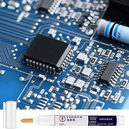 3 Pieces No Clean Soldering Pen Rosin Solder Pen for Electronics Tabbing Wiring Liquid Solder, Welding Maintenance of PCB Board