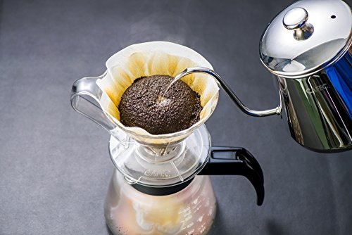 CAFEC 100-Pack Cone-Shaped V60 02 Coffee Filter Pura Pulp, 1-4 Cup